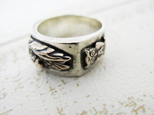 アノーカ ANOKHA イーグル フクロウ リング シルバー #15号 指輪