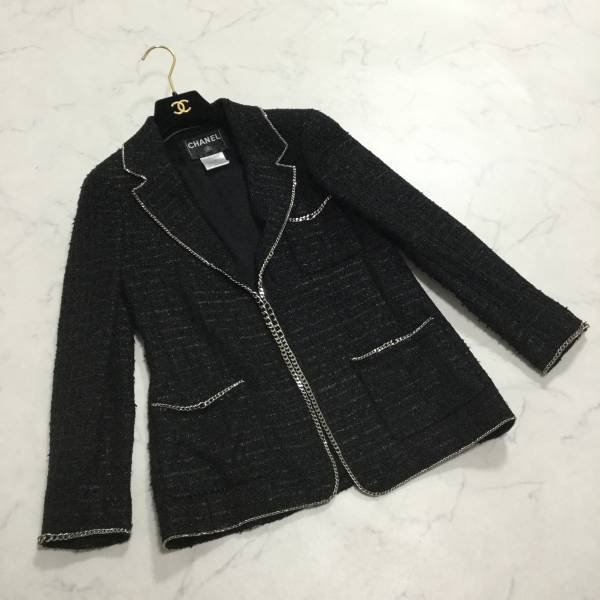 V☆極美品 CHANEL/シャネル ジャケット シルク混 極美品 06V 36 V☆極美品 CHANEL/シャネル ジャケット シルク混 極美品 06V 36