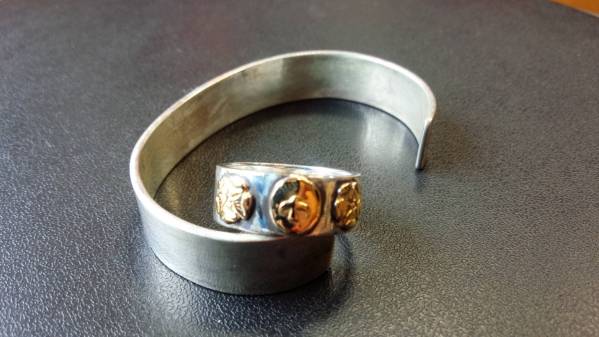 goro's★oldダブルローズ平打ちリング★20号