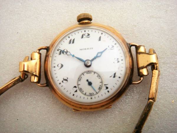 モーリス スイス 手巻 スモセコ １８K 実働中古品 レディース