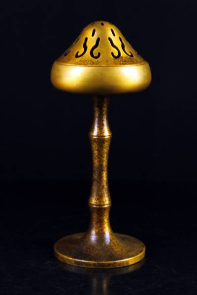 【木子】★銅 高台圏足 香薫炉 仏具 香道具 茶道具★U073