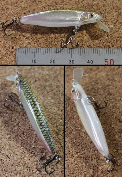 nspluggers ハンドメイドルアー 45mm noname ワカサギ