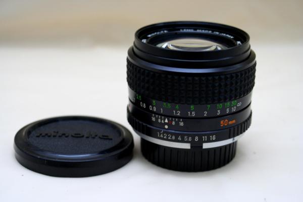 MINOLTA ミノルタ 純正 MC 50mm 単焦点レンズ 1:1.4 　完動品
