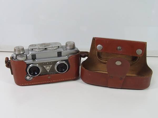 20R TDC ステレオ・ビビッド　Stereo Vivid 革ケース付 カメラ　