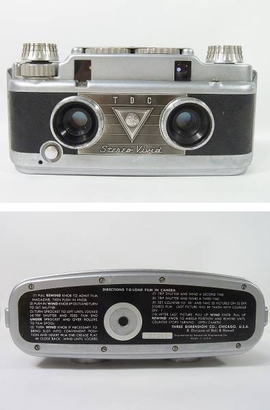 20R TDC ステレオ・ビビッド　Stereo Vivid 革ケース付 カメラ　