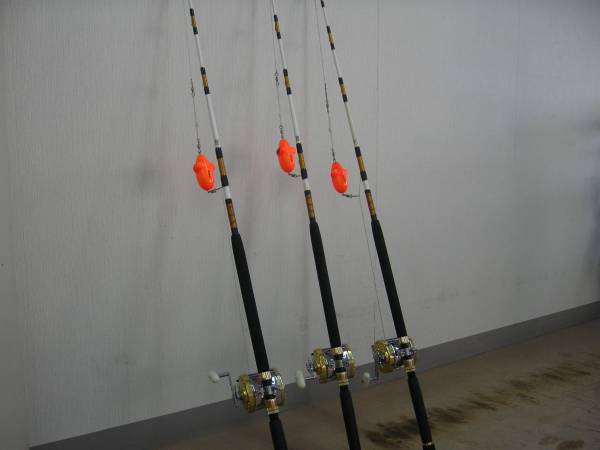 トローリング入門用 ロッド/リール 3本セット ご覧頂き有難うござい