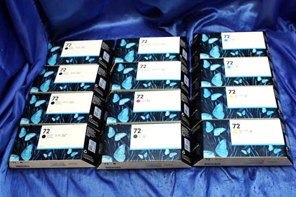 6色12本セット　HP72　純正インクカートリッジ　　8954Y