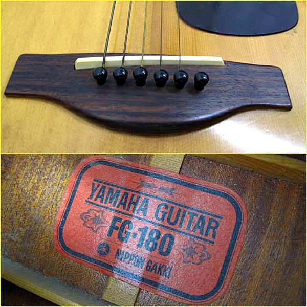 YAMAHA ヤマハ アコースティックギター FG-180 赤ラベル 9札30 落札後