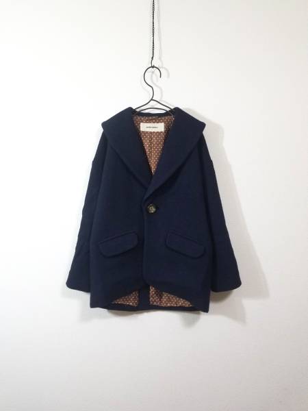 SUPREHAKKA スーパーハッカ コクーン チェスター コート 紺