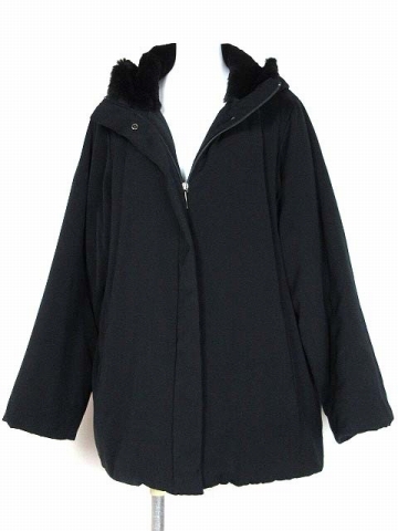 マックスマーラ コート 中綿 ハーフ ワイドシルエット 黒