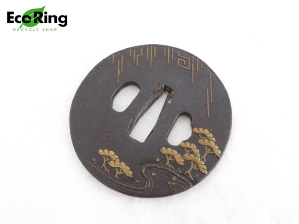 1円 刀 鍔 松デザイン入り 雑貨 HC912