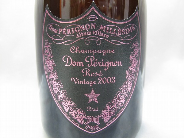 Dom Pérignon ドン・ペリニヨン ロゼ ヴィンテージ2003 箱付き Dom 【未開栓】ドンペリニヨン ロゼ VINTAGE 2003 Dom Perignon 箱付