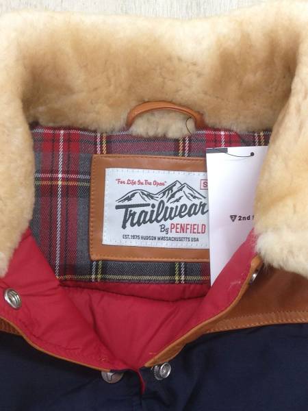 Penfield◆×Rope Picnic/ヨーク切替ダウンベスト/S/ナイロン/…