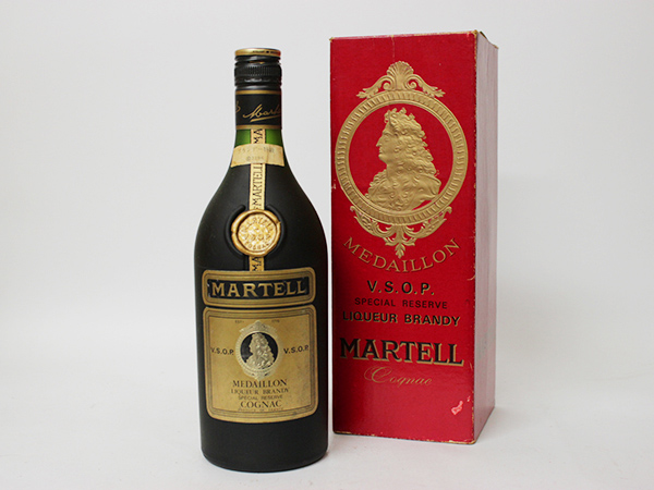 1円～/古酒☆マーテル VSOP メダイヨン 緑 ☆特級従価 ＊箱付 古酒