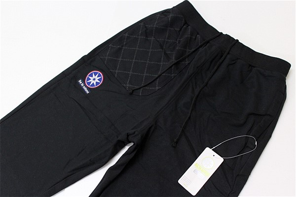 ★Delasolana スウェット 新作 8分丈パンツ黒[DS264-26-L]一 四_1