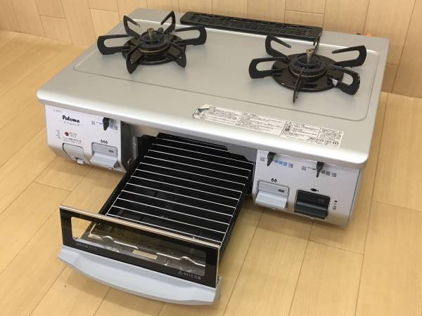 ▽L 【パロマ】 LPガス用ガステーブル IC-800F-1L 13年製