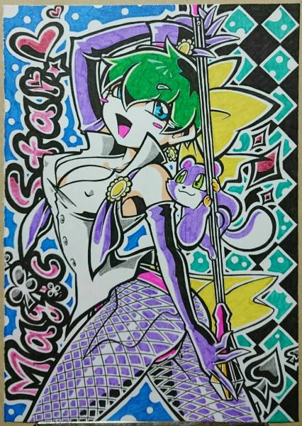 手描き２次☆魔法のスター☆_1