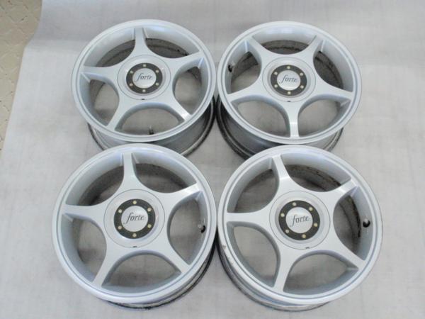 ㉓ 社外アルミ Forte 15X6.5J+45 100 114.3-5Ｈ 4本