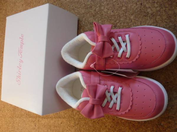 ♪新品シャーリーテンプルピンクのスニーカー（２１ｃｍ）