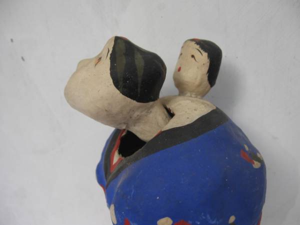 【虫】亀戸張子.船渡/子守●郷土玩具.土人形.土鈴.神社.絵葉画