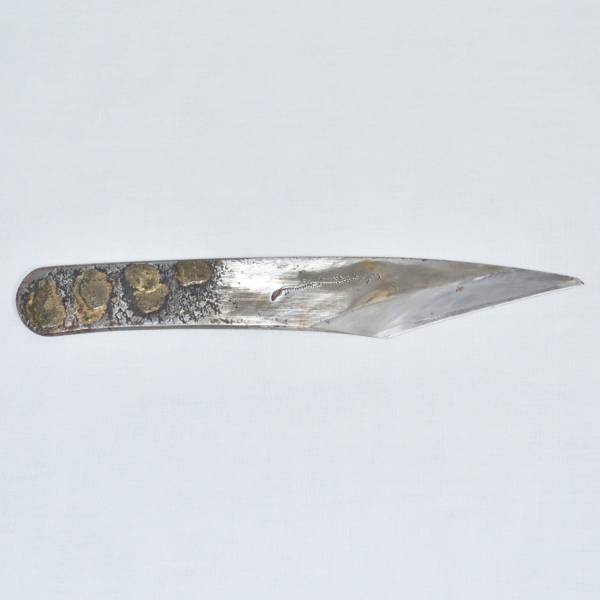 【中古】 銘有り 章 龍紋 片刃 切り出し 小刀 ナイフ 2