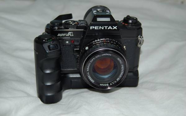 PENTAX SuperA WINDER PENTAX-M 50mm F1.7 付き