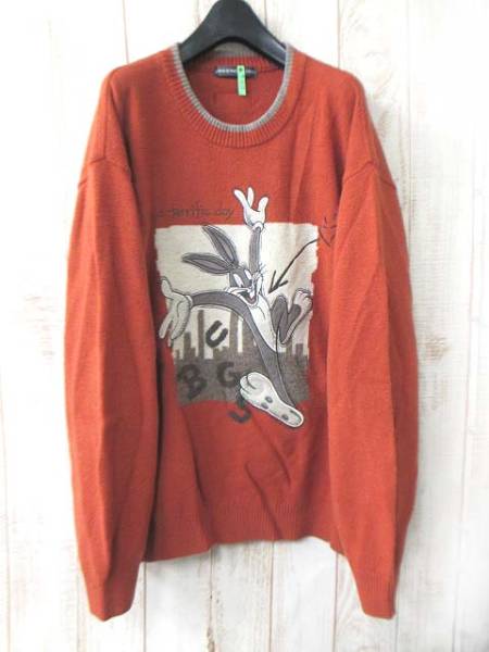 グリーンクラブ ニット セーター ウェア ウール 長袖 5オレンジ
