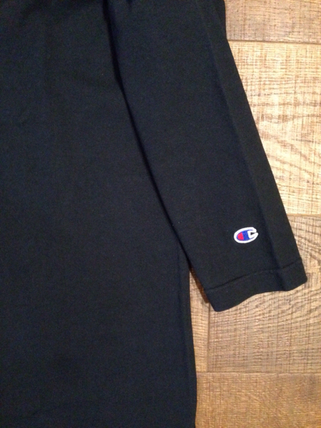 新品タグ付 チャンピオン T1011 7部袖 tシャツ ブラック L