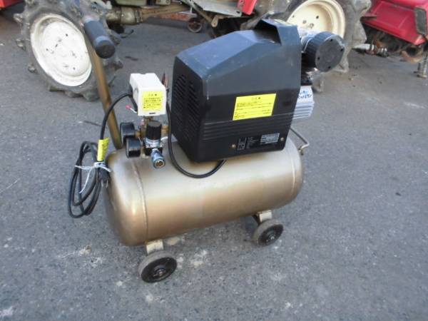 中古エアコンコンプレッサー 100v 静音 小型 オイルレス 12L 楽天市場
