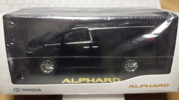 トヨタ アルファード30系 1／30非売品ミニカー 202ブラック トヨタ
