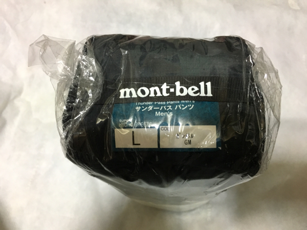 モンベル mont-bell サンダーパスパンツ men'sLサイズ 未使用！