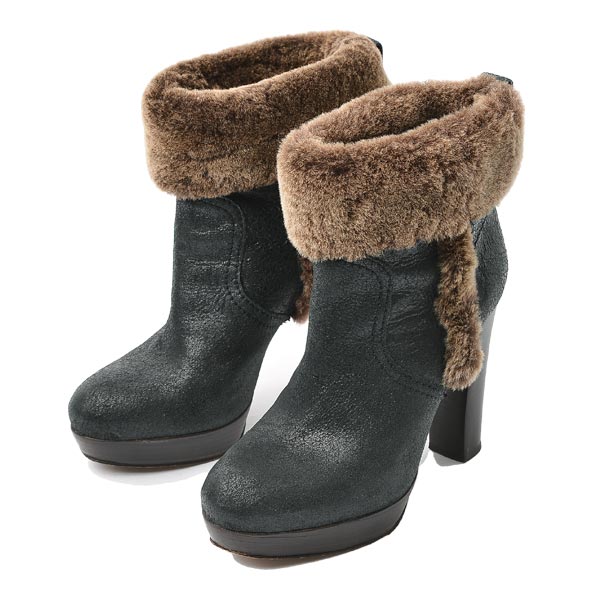 TORY BURCH(トリーバーチ) ショートブーツ 5M レディース - 黒