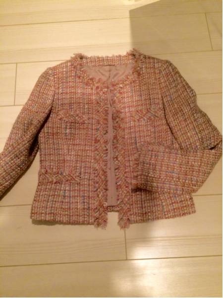 アナイ ノーカラージャケット 美品 36 7号 1 (検 アンタイトル)