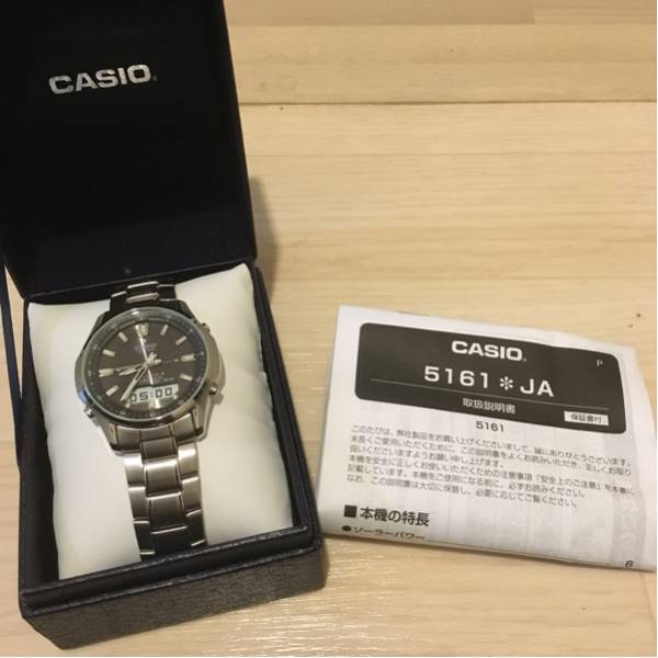CASIO カシオ LINEAGE ソーラー電波腕時計 実働品 おすすめ腕時計 