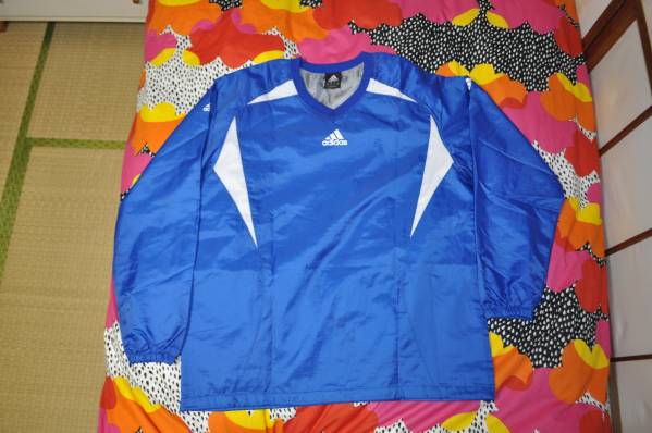 【中古格安】アディダスAdidasピステ上下セットO青XL厚手中綿入