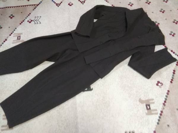 ヨーガンレール、サルエルパンツスーツ、濃茶