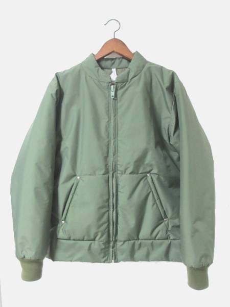 ネセサリーオアアンネセサリー 袖リブ ブルゾン MA-1 オリーブ系