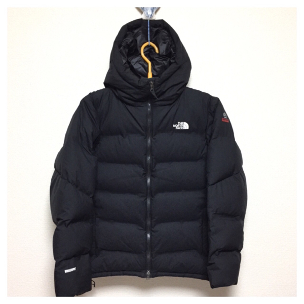 美品 ノースフェイス ビレイヤーパーカー ダウン S 黒 サミット