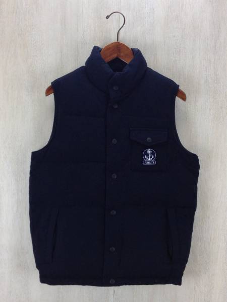 FIDELITY◆ダウンベスト/M/-/NVY/リバーシブル