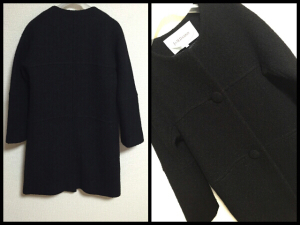 J&M DAVIDSON デヴィッドソンノーカラーコート 菊池京子さん愛用