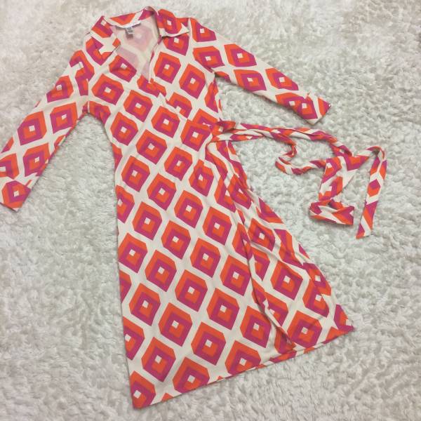 (B11047)　ダイアンフォンファステンバーグ ラップワンピース　4