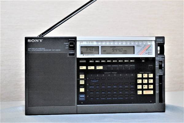 名機！　SONY　BCLラジオ　アマチュア無線　ICF-2001D　動作品