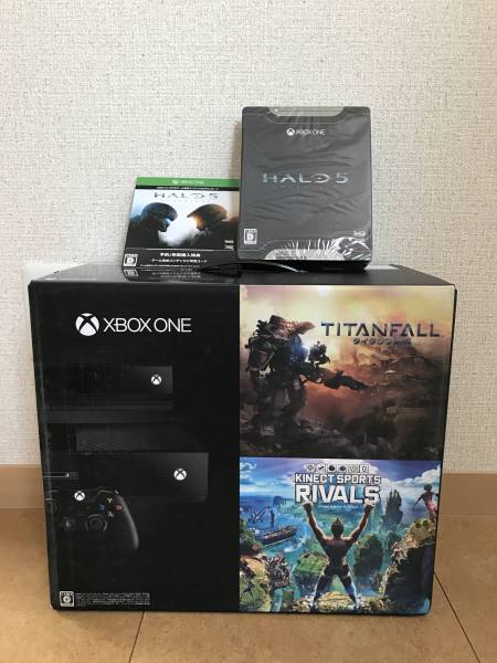 【極美品】Xbox One+Halo5（新品　未開封）本体使用一時間！！！