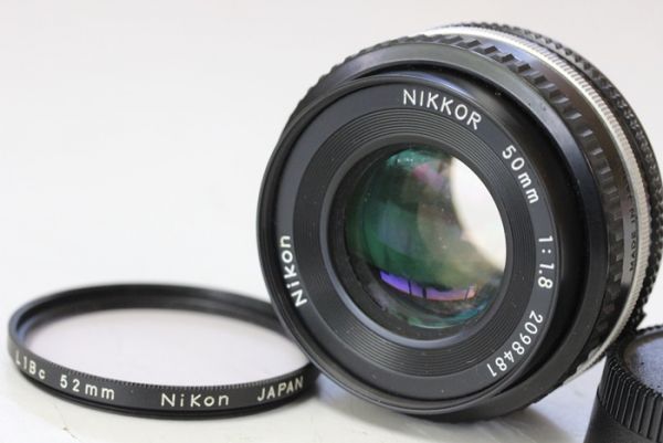 Nikon 純正 NIKKOR 50mm 単焦点薄型レンズ 1:1.8◇ジャンク Nikon