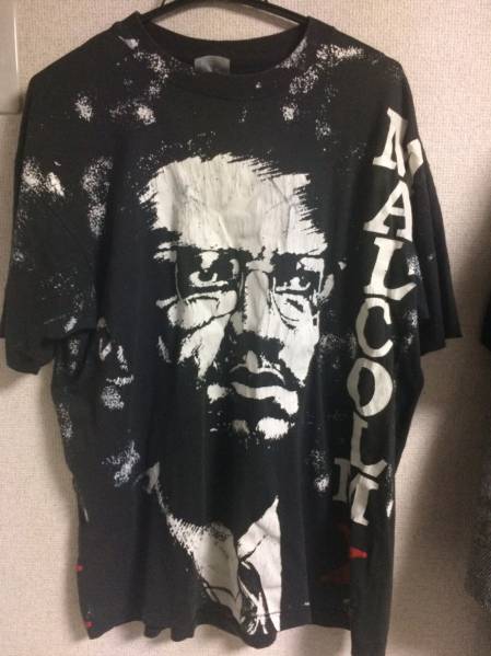 両面プリント Malcolm X マルコムX 90s Tシャツ マルコムX Malcolm X ヴィンテージ Tシャツ ヴィンテージ 90s