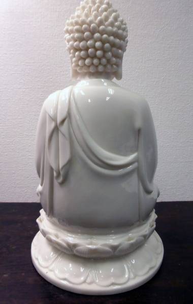特価☆ 中国古美術 徳化窯白磁 唐物 仏像 H23cm 中国白磁仏像です