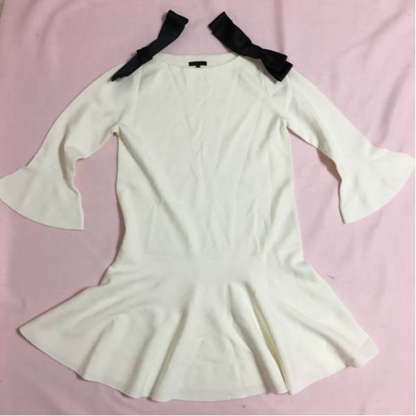 to be chic ニットワンピ ホワイト