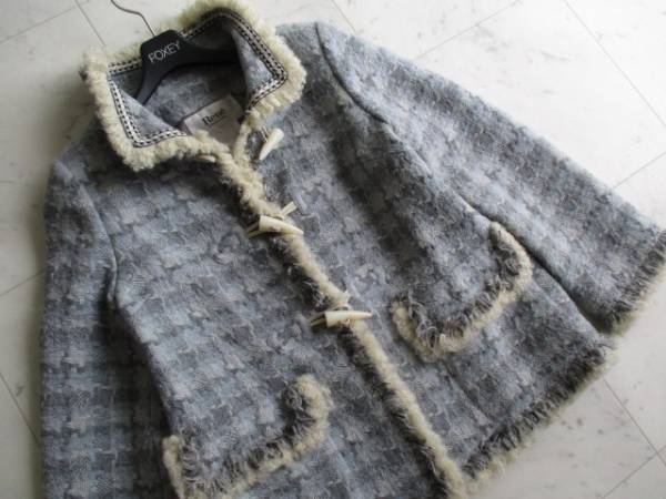 Rene ルネ ツイード ダッルフコート 36