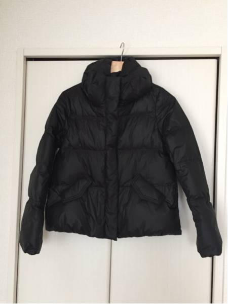 美品 軽量 ダウン コート 黒