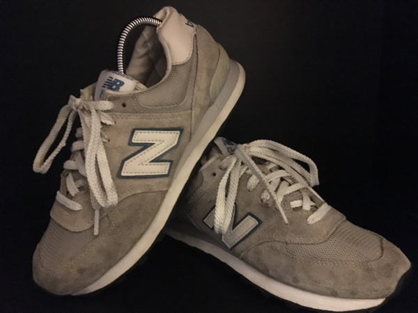 G衝撃定価1.5万!ニューバランス574高級レザークラシック別注24.5